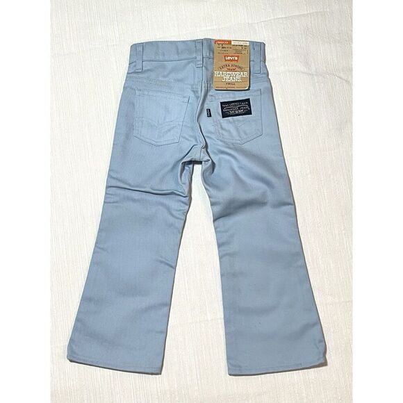 Levi's Other - NWT NOS Vintage Levi’s Kids Size 5 Hardwear Baby Sky Blue Twill Jeans 1979 70s